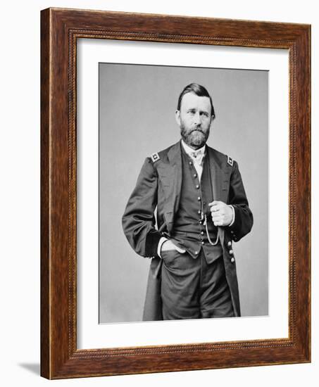 Ulysses S. Grant Photograph-Lantern Press-Framed Art Print