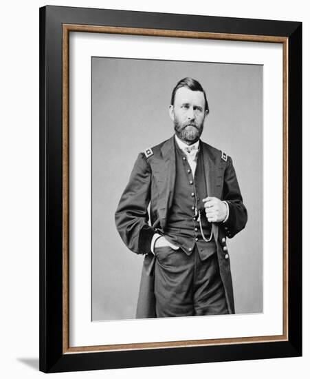 Ulysses S. Grant Photograph-Lantern Press-Framed Art Print