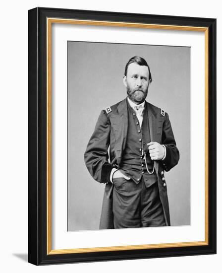 Ulysses S. Grant Photograph-Lantern Press-Framed Art Print