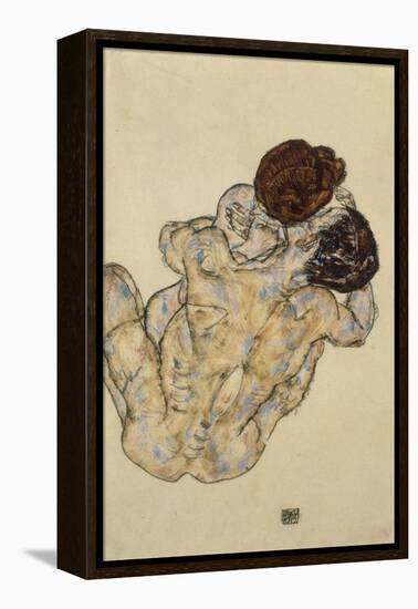 Umarmung (Embrace), 1917-Egon Schiele-Framed Premier Image Canvas