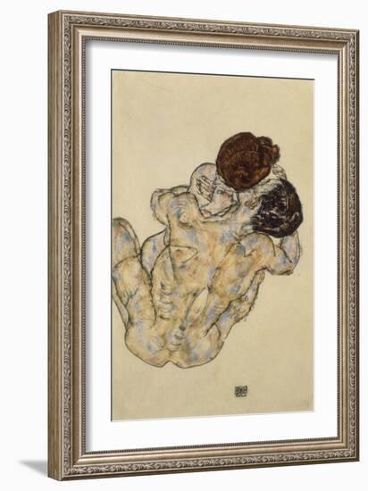 Umarmung (Embrace), 1917-Egon Schiele-Framed Giclee Print