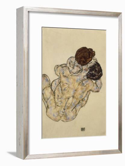 Umarmung (Embrace), 1917-Egon Schiele-Framed Giclee Print