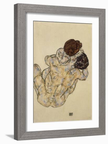 Umarmung (Embrace), 1917-Egon Schiele-Framed Giclee Print