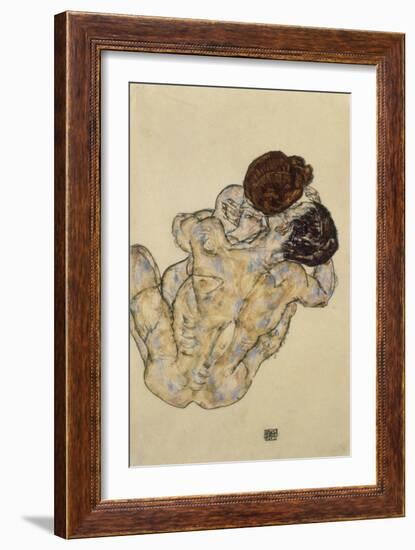 Umarmung (Embrace), 1917-Egon Schiele-Framed Giclee Print