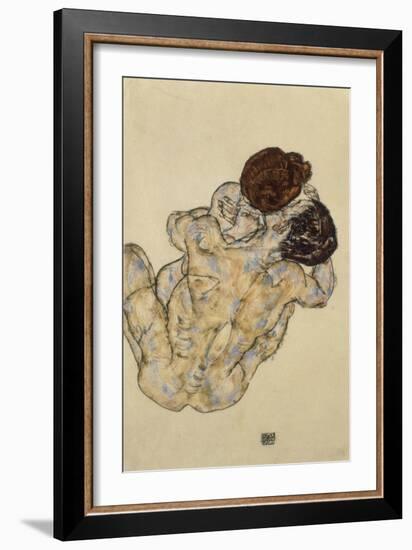 Umarmung (Embrace), 1917-Egon Schiele-Framed Giclee Print