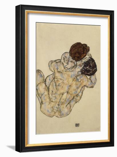 Umarmung (Embrace), 1917-Egon Schiele-Framed Giclee Print