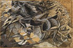 Still Life with the Jug, Bowl and Cutlery. 1916 (Painting)-Umberto Boccioni-Giclee Print