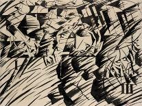 The City Rises-Umberto Boccioni-Framed Giclee Print