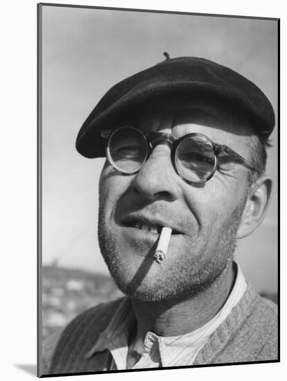 Umberto Bratti, a Donzere-Mondragon Canal and Power Worker, 1952-null-Mounted Photographic Print