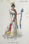 Costume Sketch for Role of Chorus Girl in Opera Andrea Chenier, 1896-Umberto Giordano-Framed Giclee Print