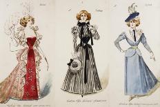 Costume Sketches for Female Characters in Premiere of Opera Fedora-Umberto Giordano-Giclee Print