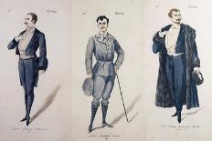 Costume Sketches for Male Characters in Premiere of Opera Fedora-Umberto Giordano-Giclee Print