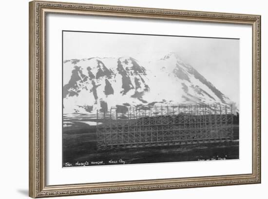 Umberto Nobile's Hangar, Base of the Airship 'Italia, Kongsfjorden, Spitzbergen, Norway, 1929-null-Framed Photographic Print