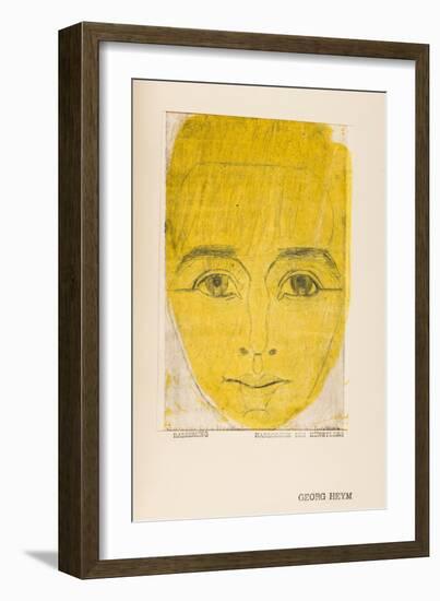 Umbra Vitae (Culture De La Vie, Portrait De Georg Heym, 1887-1912) - Umbra Vitae (Portrait of Georg-Ernst Ludwig Kirchner-Framed Giclee Print