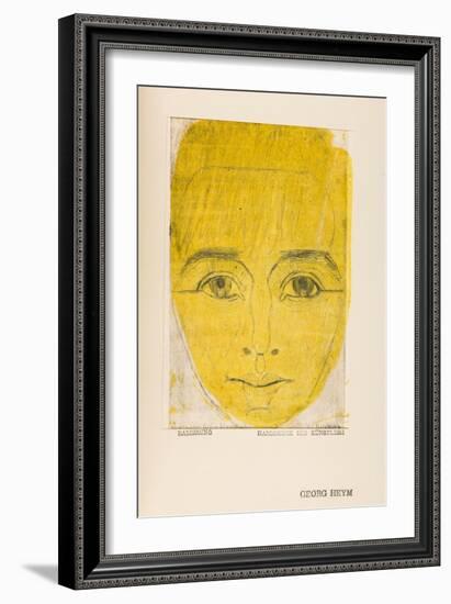 Umbra Vitae (Culture De La Vie, Portrait De Georg Heym, 1887-1912) - Umbra Vitae (Portrait of Georg-Ernst Ludwig Kirchner-Framed Giclee Print