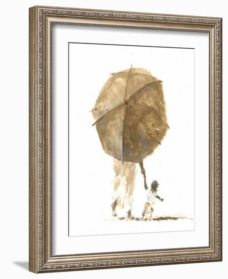 Umbrella and Child 1, 2015-Lincoln Seligman-Framed Giclee Print