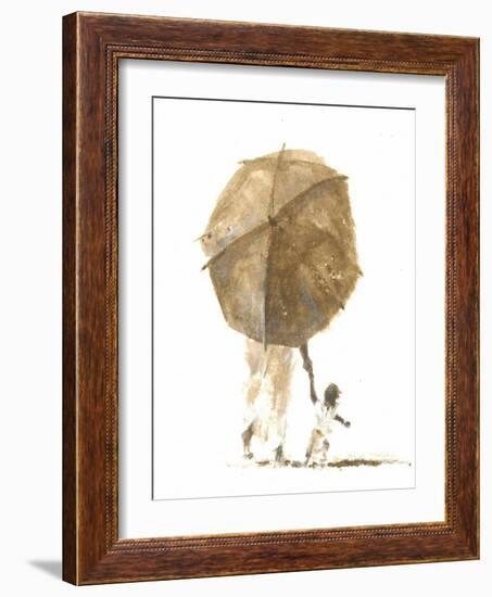 Umbrella and Child 1, 2015-Lincoln Seligman-Framed Giclee Print