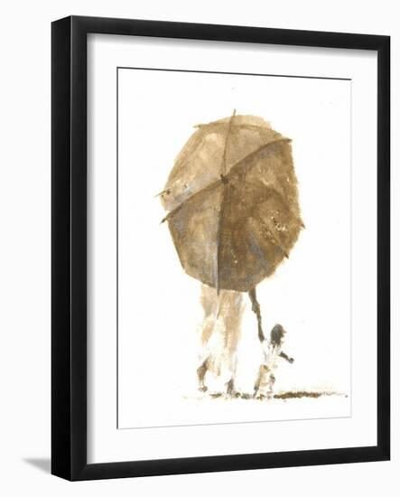 Umbrella and Child 1, 2015-Lincoln Seligman-Framed Giclee Print