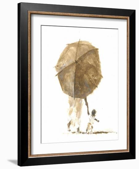 Umbrella and Child 1, 2015-Lincoln Seligman-Framed Giclee Print