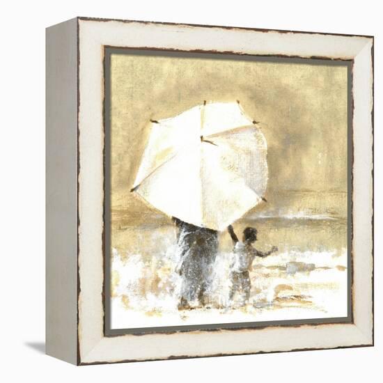 Umbrella and Child 2, 2015-Lincoln Seligman-Framed Premier Image Canvas