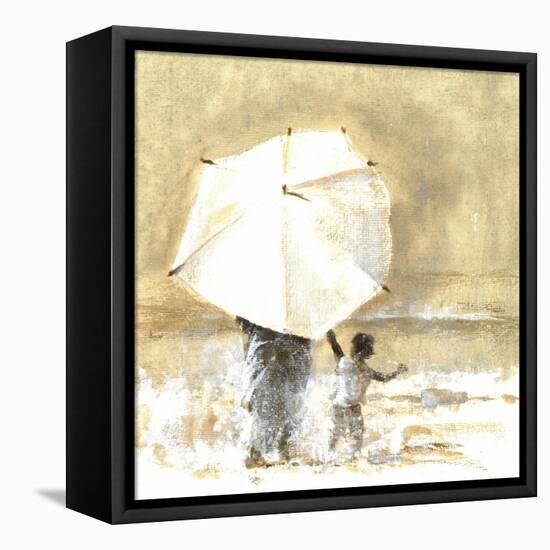 Umbrella and Child 2, 2015-Lincoln Seligman-Framed Premier Image Canvas