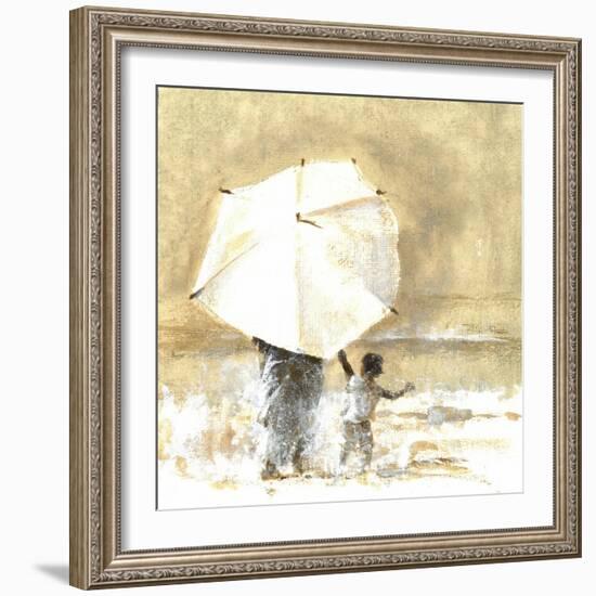 Umbrella and Child 2, 2015-Lincoln Seligman-Framed Giclee Print