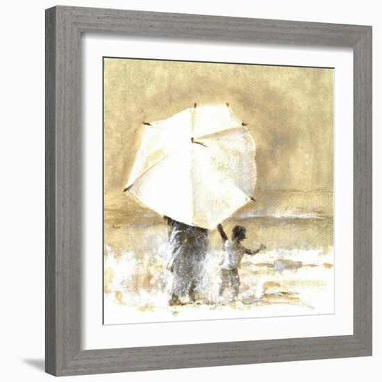 Umbrella and Child 2, 2015-Lincoln Seligman-Framed Giclee Print