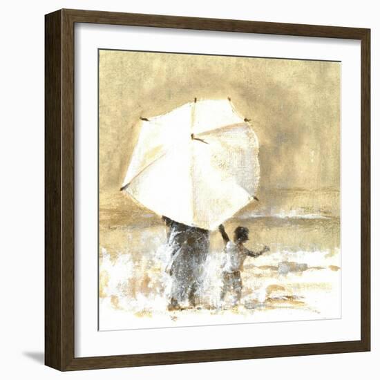 Umbrella and Child 2, 2015-Lincoln Seligman-Framed Giclee Print