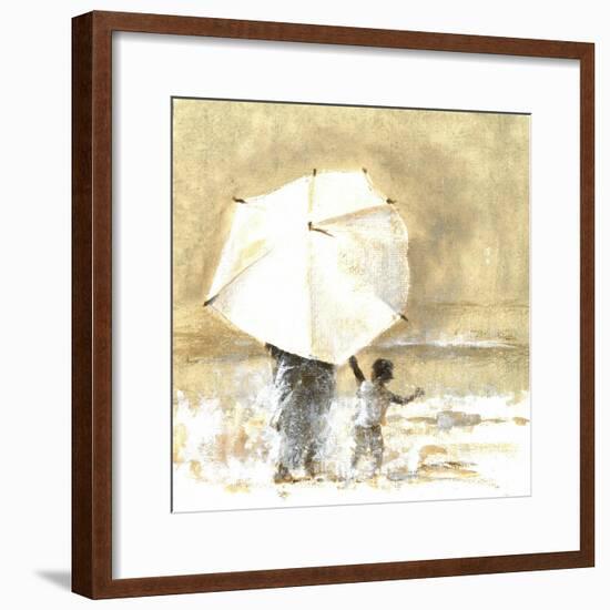 Umbrella and Child 2, 2015-Lincoln Seligman-Framed Giclee Print