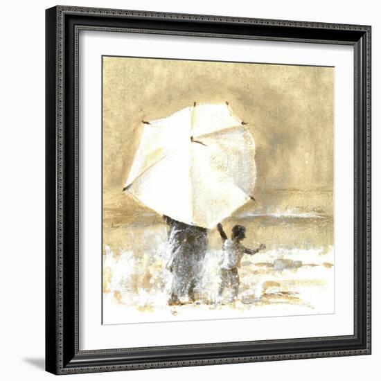 Umbrella and Child 2, 2015-Lincoln Seligman-Framed Giclee Print