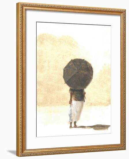 Umbrella and Fish 2, 2015-Lincoln Seligman-Framed Giclee Print