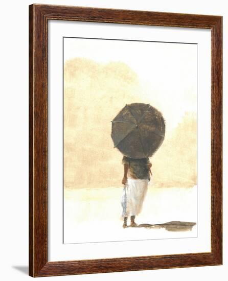 Umbrella and Fish 2, 2015-Lincoln Seligman-Framed Giclee Print