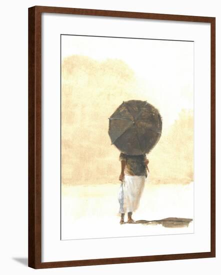 Umbrella and Fish 2, 2015-Lincoln Seligman-Framed Giclee Print