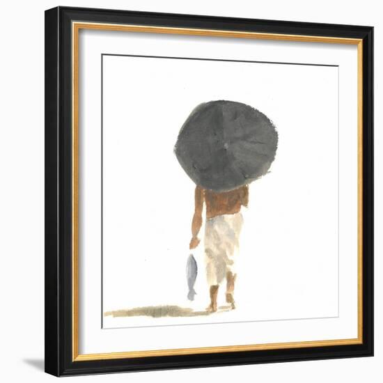 Umbrella and Fish, 2015-Lincoln Seligman-Framed Giclee Print