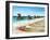 Umbrella Beach-Sydney Edmunds-Framed Giclee Print