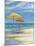 Umbrella Beachscape II-Paul Brent-Mounted Art Print