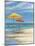 Umbrella Beachscape II-Paul Brent-Mounted Art Print