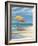 Umbrella Beachscape II-Paul Brent-Framed Art Print