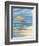 Umbrella Beachscape II-Paul Brent-Framed Art Print