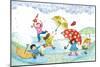 Umbrella Dance - Turtle-Marsha Winborn-Mounted Giclee Print