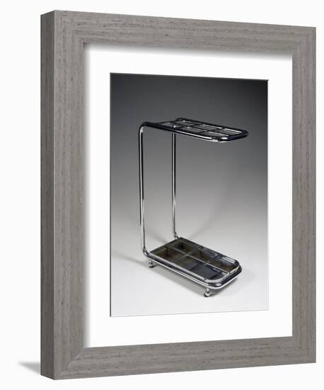 Umbrella Stand, 1930-1940, Tubular Metal, Produced by Columbus, Italy-null-Framed Giclee Print