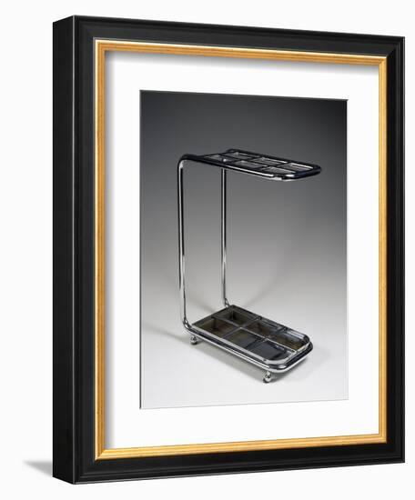 Umbrella Stand, 1930-1940, Tubular Metal, Produced by Columbus, Italy-null-Framed Giclee Print