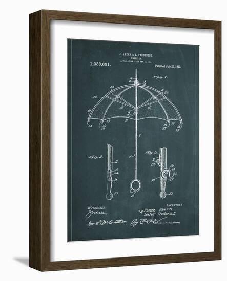 Umbrella-Patent-Framed Art Print