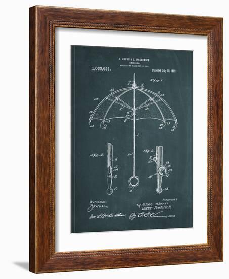 Umbrella-Patent-Framed Art Print