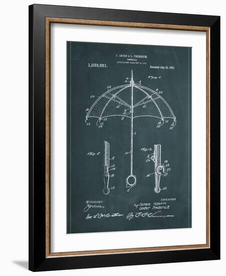 Umbrella-Patent-Framed Art Print