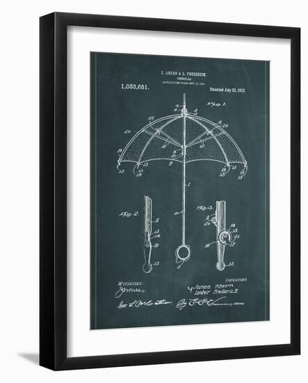 Umbrella-Patent-Framed Art Print