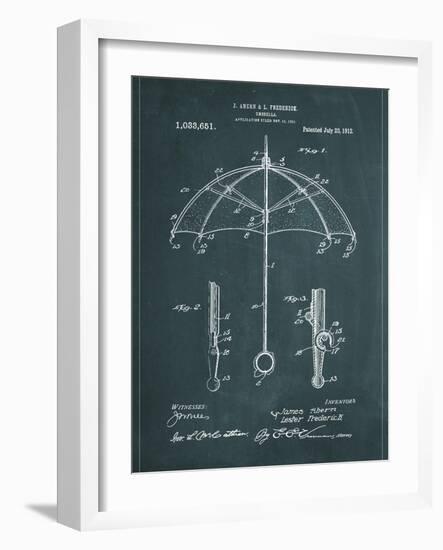 Umbrella-Patent-Framed Art Print