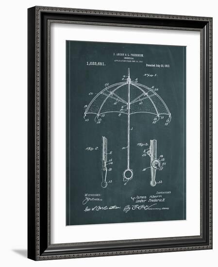 Umbrella-Patent-Framed Art Print