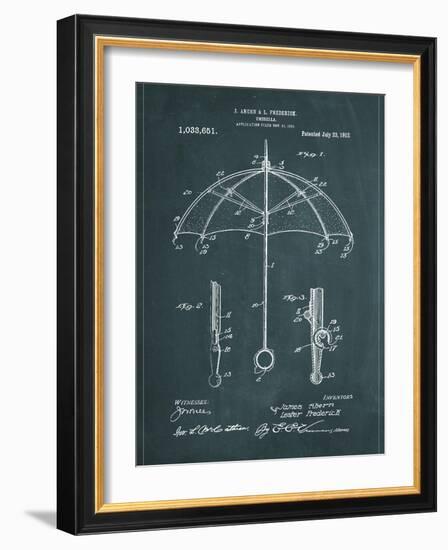 Umbrella-Patent-Framed Art Print