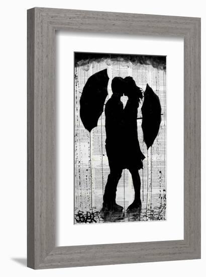 Umbrellas and Love-Loui Jover-Framed Art Print